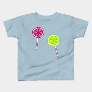 Grapefruit and Lemon Lollipops Kids T-Shirt